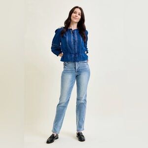 Judy Blue Kamila High Rise Tummy Control Straight Jeans Size 11/30